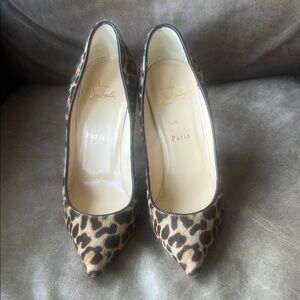 Christian Louboutin Brown Heels Classic Pumps